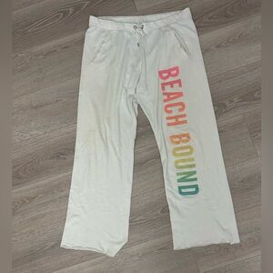 VS White Flare Sweats